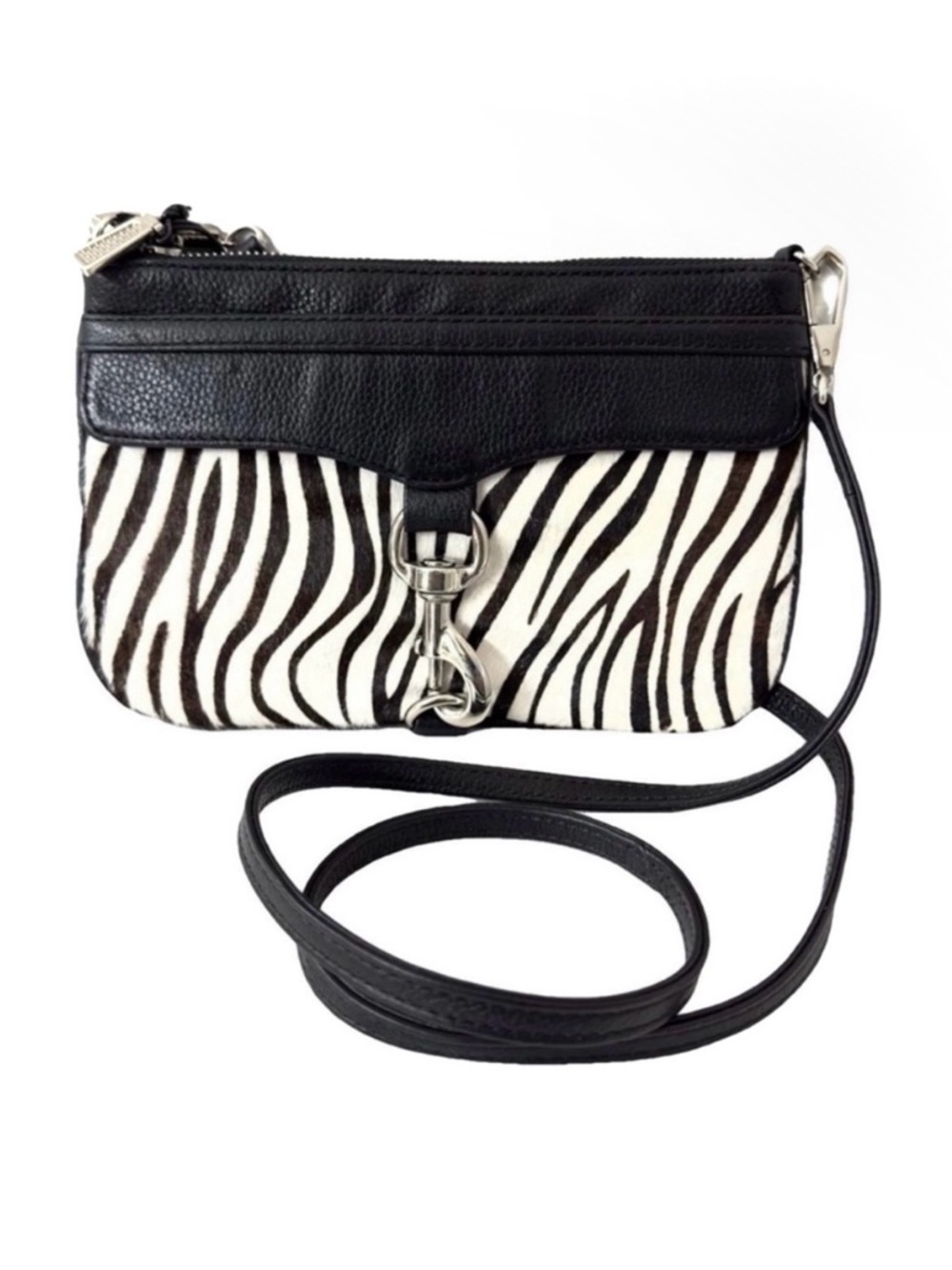 Rebecca Minkoff NEW Rare Skinny MAC Zebra Calf Hair Leather